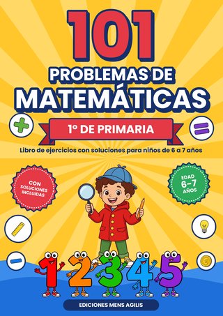 Portada de 101 Problemas de Matemáticas 1º de Primaria