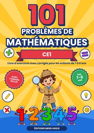 Couverture de 101 Problèmes de Mathématiques CE1