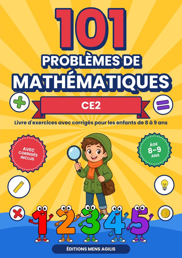 Couverture : 101 Problèmes de Mathématiques · CE2