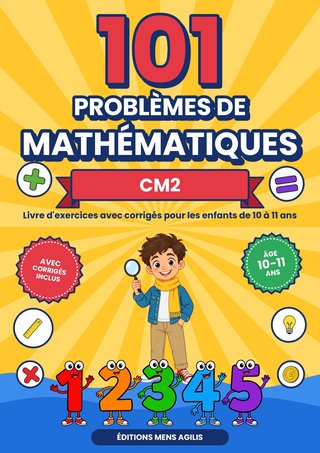 Couverture de 101 Problèmes de Mathématiques CM2