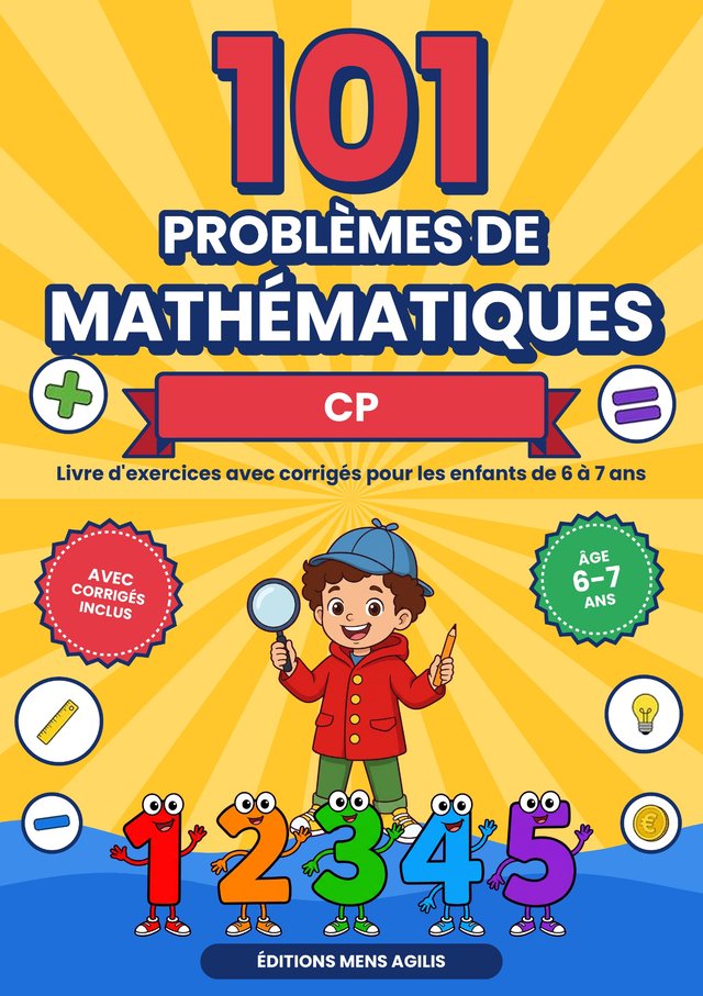 Couverture : 101 Problèmes de Mathématiques · CP