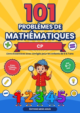 Couverture de 101 Problèmes de Mathématiques CP