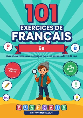 Couverture de 101 Exercices de Français 6e