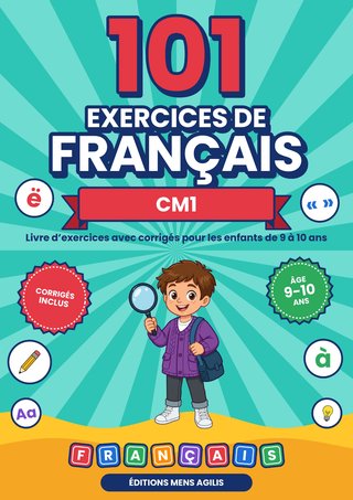 Couverture de 101 Exercices de Français CM1