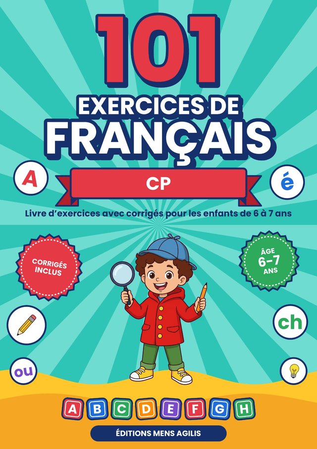 Couverture : 101 Exercices de Français · CP