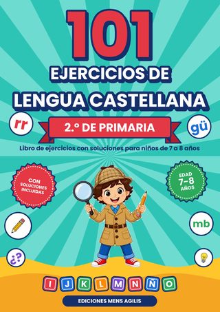 Portada de 101 Ejercicios de Lengua Castellana 2.º de Primaria