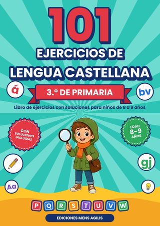 Portada de 101 Ejercicios de Lengua Castellana 3.º de Primaria