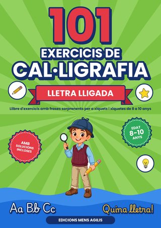Coberta de 101 Exercicis de Cal·ligrafia Lletra lligada