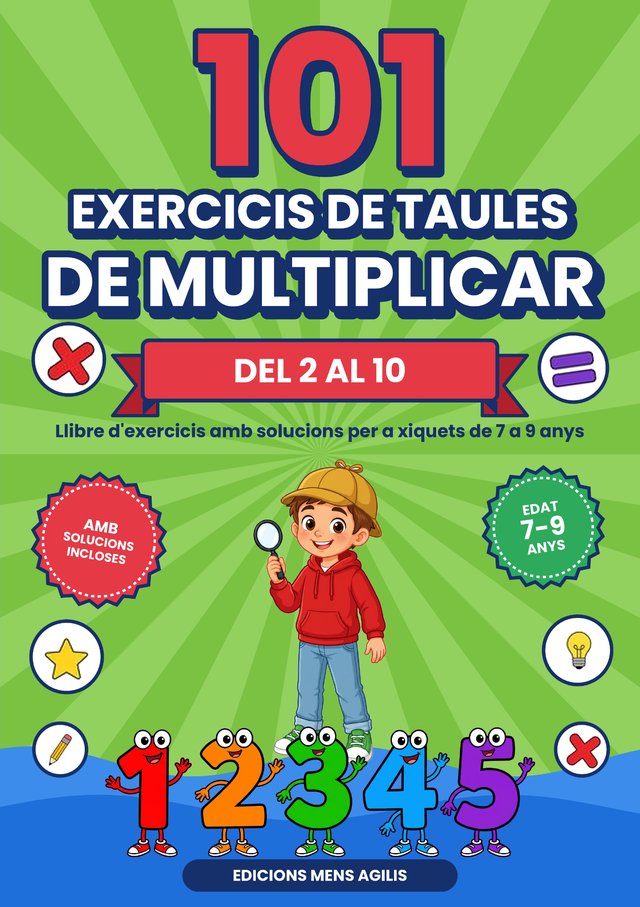 Coberta: 101 Exercicis de Taules de Multiplicar · Del 2 al 10