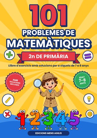 Coberta de 101 Problemes de Matemàtiques 2n de Primària